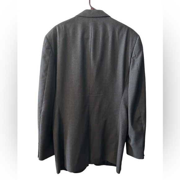 *CLEARANCE* Cricketeer gray windowpane men’s 2-button suit jacket 44R 34W - Picture 2 of 15